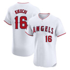 LA.Angels #16 Yusei Kikuchi Player White Limited Elite Fdoa Stitched Home Jerseys
