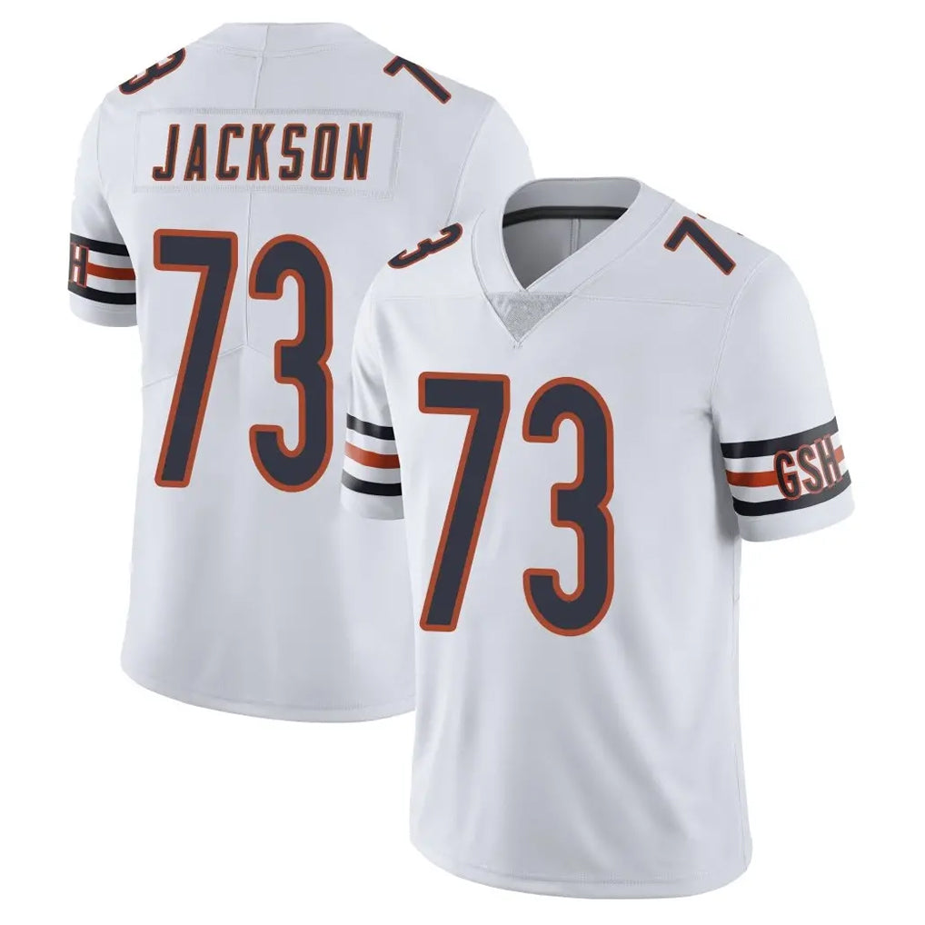 C.Bears #73 Jonah Jackson Player White Vapor Untouchable Limited Home Game Gdoa Stitched Jerseys