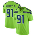 S.Seahawks #91 Byron Murphy II Player Green Limited Color Rush Home Game Gdoa Stitched Jerseys