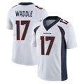 D.Broncos #17 Jaylen Waddle Player White Vapor Untouchable Limited Home Game Gdoa Stitched Jerseys