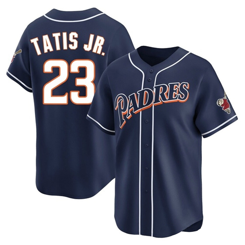 S.Diego Padres #23 Fernando Tatis Jr Player Navy Cooperstown Collection Limited Home Fdoa Stitched Jerseys