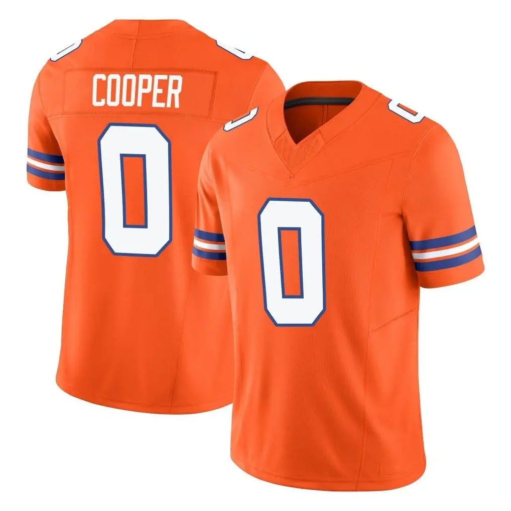 D.Broncos #0 Jonathon Cooper Player Orange Limited Alternate Vapor F.U.S.E. Throwback Game Gdoa Stitched Jerseys