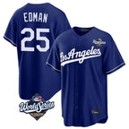 LA.Dodgers #25 Tommy Edman Player Royal World Series Game Fdoa Stitched Jerseys
