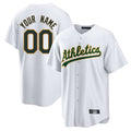 Custom Athletics White Home Game Any name & number Gdoa Stitched Jerseys