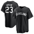 C.Guardians #23 Bo Naylor Player Black Home Game Gdoa Stitched Jerseys