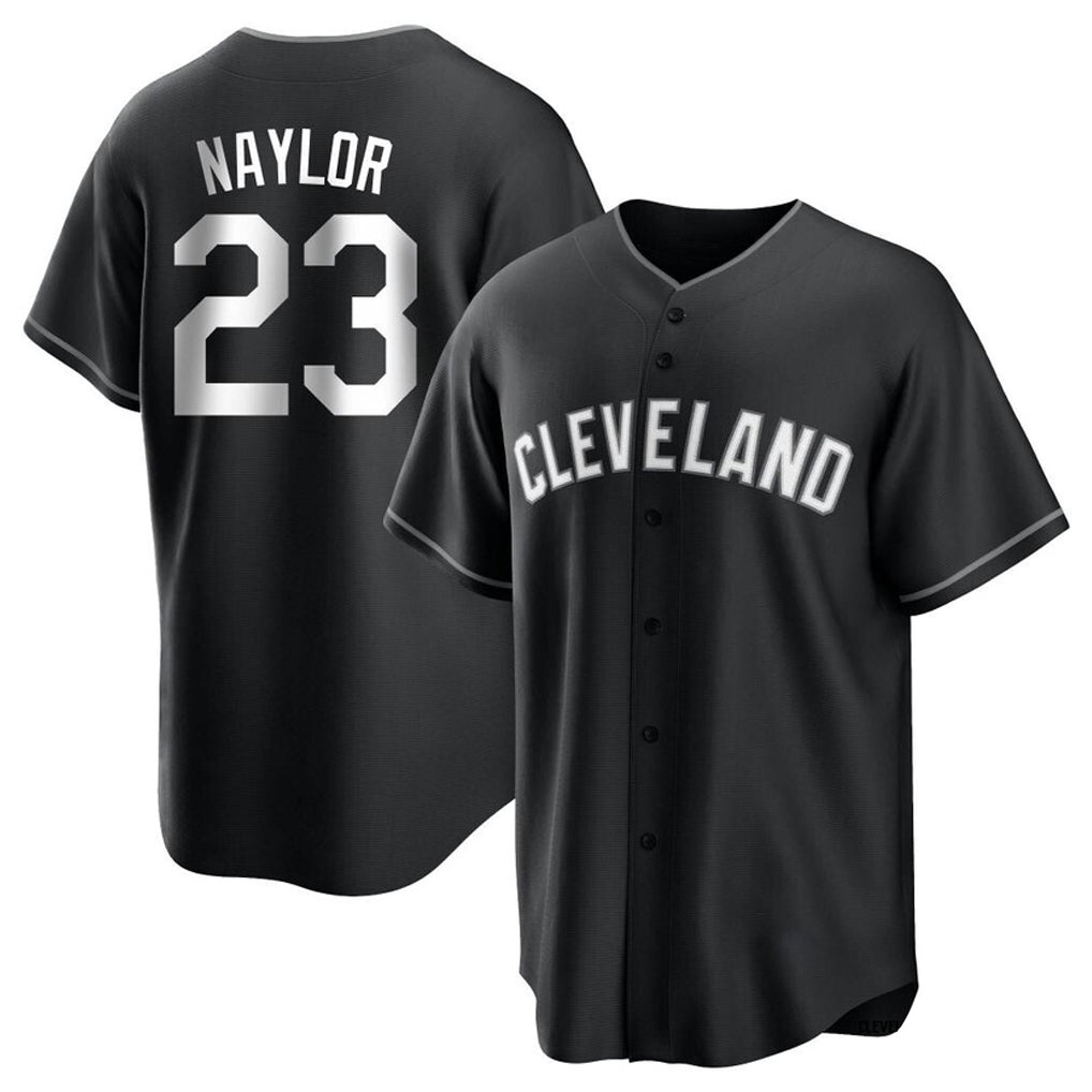C.Guardians #23 Bo Naylor Player Black Home Game Gdoa Stitched Jerseys