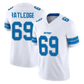 D.Lions #69 Tate Ratledge Player White Limited Vapor F.U.S.E. Alternate Home Game Gdoa Stitched Jerseys