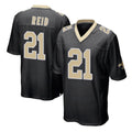 NO.Saints #21 Justin Reid Player Black Home Game Gdoa Stitched Jerseys