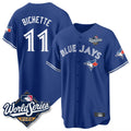 T.Blue Jays #11 Bo Bichette Player Royal 2025 World Series Limited Home Fdoa Stitched Jerseys