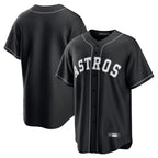 H.Astros ## Astros Blank Player Black Home Game Gdoa Stitched Jerseys
