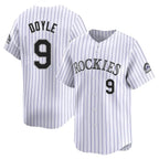 C.Rockies #9 Brenton Doyle Player White Limited Home Gdoa Stitched Jerseys