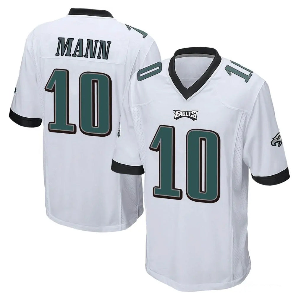 P.Eagles #10 Braden Mann Player White Home Game Gdoa Stitched Jerseys