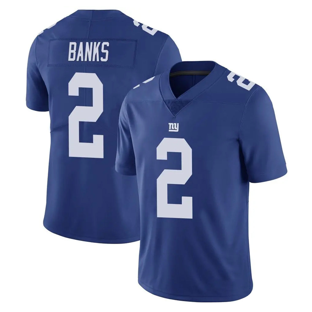 NY.Giants #2 Deonte Banks Player Royal Limited Vapor Untouchable Home Game Gdoa Stitched Jerseys