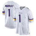 M.Vikings #1 Kyler Murray Player White Home Game Gdoa Stitched Jerseys