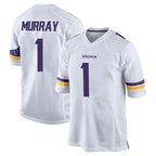 M.Vikings #1 Kyler Murray Player White Home Game Gdoa Stitched Jerseys