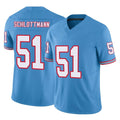T.Titans #51 Austin Schlottmann Player Light Blue Limited Vapor F.U.S.E. Home Game Gdoa Stitched Jerseys