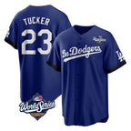 LA.Dodgers #23 Kyle Tucker Player Royal World Series City Connect Home Game Fdoa Stitched Jerseys