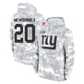 NY.Giants #20 Greg Newsome II Player Arctic Camo Salute to Service Pullover Hoodies Limited Game Gdoa Stitched Jerseys