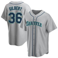 S.Mariners #36 Logan Gilbert Player Gray Home Game Fdoa Stitched Jerseys
