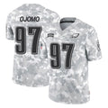 P.Eagles #97 Moro Ojomo Player Arctic Camo Salute to Service Limited Game Gdoa Stitched Jerseys