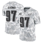 P.Eagles #97 Moro Ojomo Player Arctic Camo Salute to Service Limited Game Gdoa Stitched Jerseys