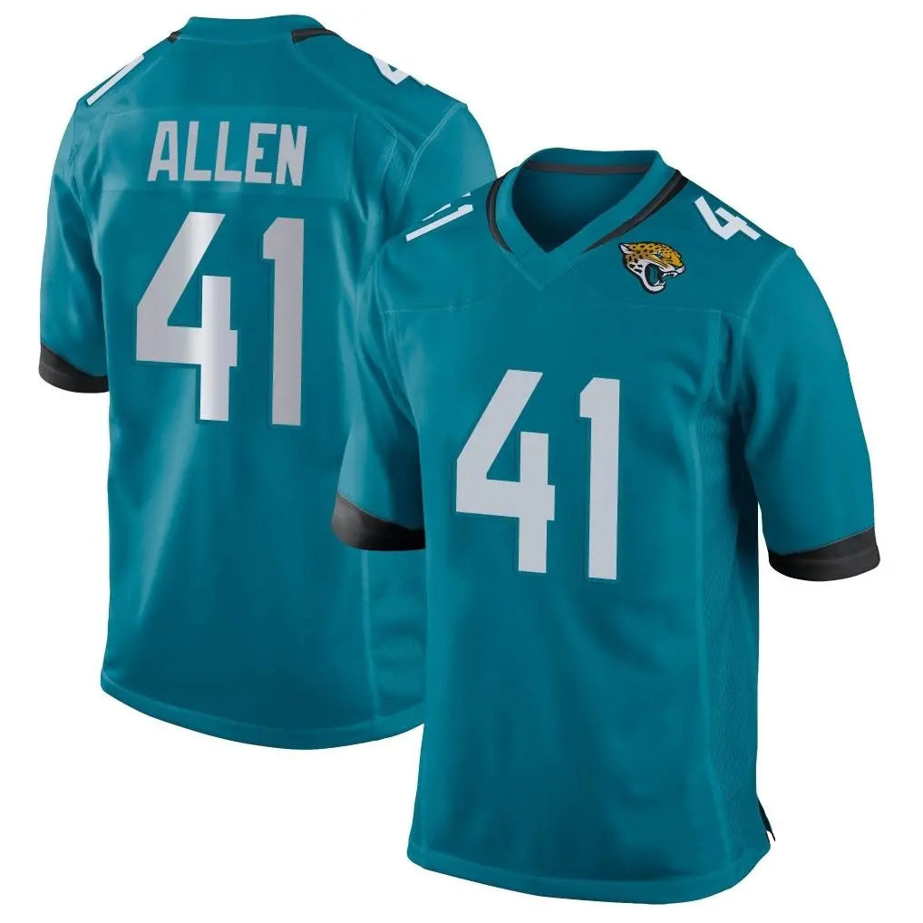 J.Jaguars #41 Josh Hines-Allen Player Teal Home Game Gdoa Stitched Jerseys