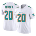 M.Dolphins #20 Jordyn Brooks Player White Limited Vapor F.U.S.E. Home Game Gdoa Stitched Jerseys