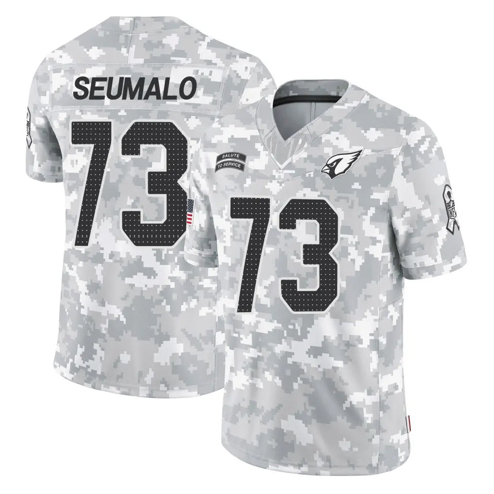 A.Cardinals #73 Isaac Seumalo Player Arctic Camo Limited Salute To Service Home Game Gdoa Stitched Jerseys
