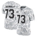 A.Cardinals #73 Isaac Seumalo Player Arctic Camo Limited Salute To Service Home Game Gdoa Stitched Jerseys