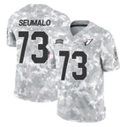 A.Cardinals #73 Isaac Seumalo Player Arctic Camo Limited Salute To Service Home Game Gdoa Stitched Jerseys