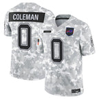 B.Bills #0 Keon Coleman Player Arctic Camo Salute to Service Limited Game Gdoa Stitched Jerseys