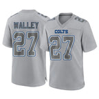IN.Colts #27 Justin Walley Player Gray Atmosphere Fashion Home Game Gdoa Stitched Jerseys