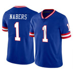 NY.Giants #1 Malik Nabers Player Royal Classic Vapor Home Game Gdoa Stitched Jerseys