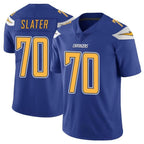 LA.Chargers #70 Rashawn Slater Player Royal Limited Color Rush Vapor Untouchable Home Game Gdoa Stitched Jerseys