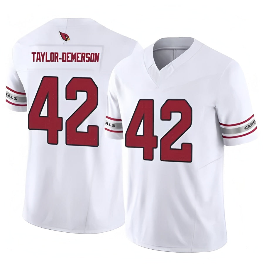 A.Cardinals #42 Dadrion Taylor-Demerson Player White Limited Gdoa Stitched Jerseys