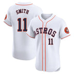 H.Astros #11 Cam Smith Player White Limited Elite Home Gdoa Stitched Jerseys