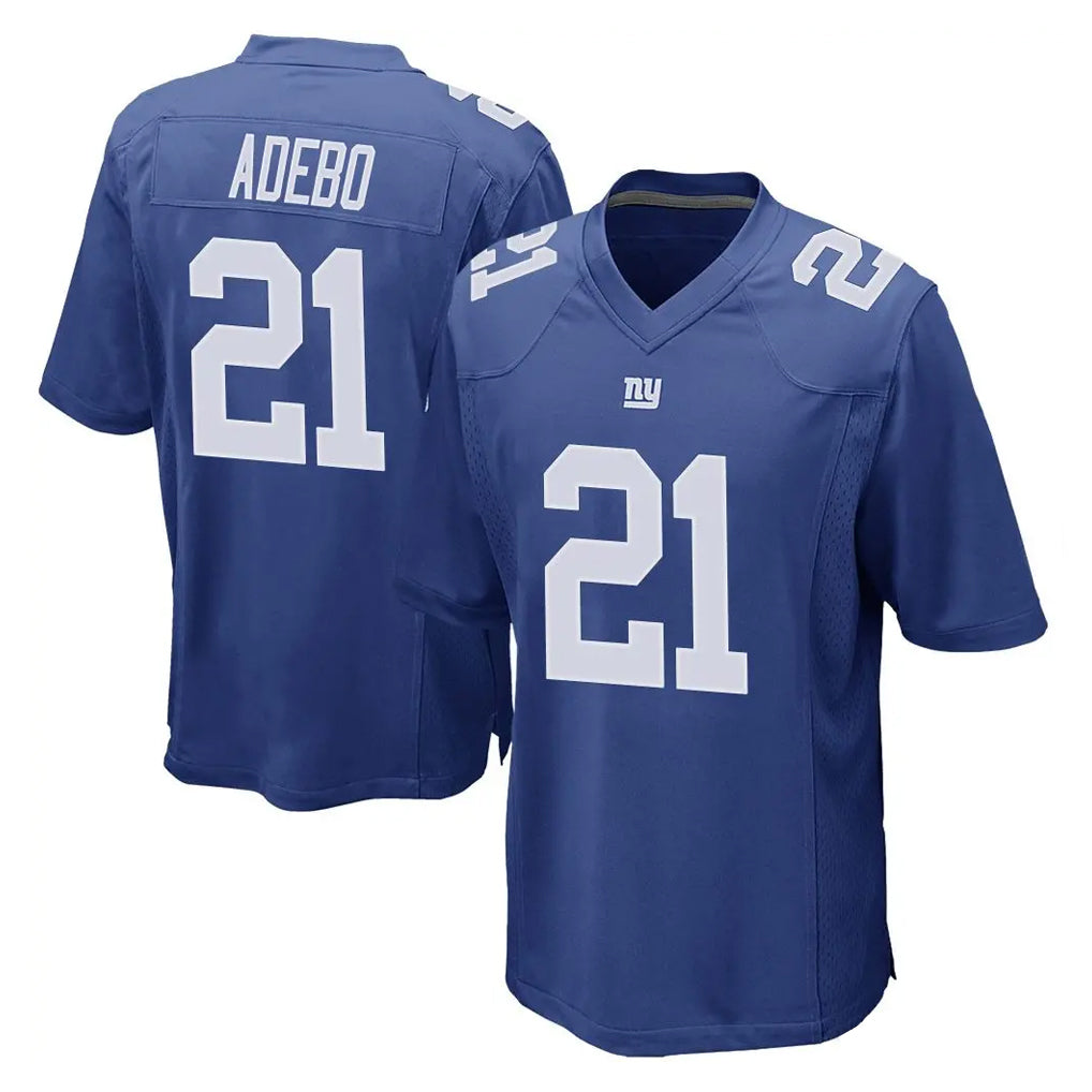 NY.Giants #21 Paulson Adebo Player Royal Home Game Gdoa Stitched Jerseys