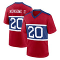 NY.Giants #20 Greg Newsome II Player Red Century Home Game Gdoa Stitched Jerseys