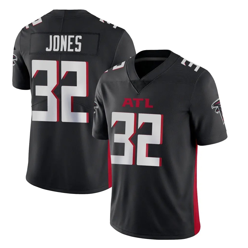 A.Falcons #32 Cash Jones Player Black Vapor Untouchable Limited Home Game Gdoa Stitched Jerseys