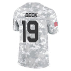 A.Cardinals #19 Carson Beck Player Camo Salute to Service Limited Home Gdoa Stitched Jerseys