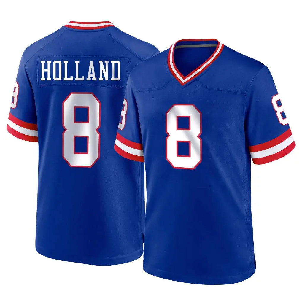 NY.Giants #8 Jevon Holland Player Royal Classic Home Game Gdoa Stitched Jerseys