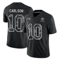 NO.Saints #10 Daniel Carlson Player Black Limited 2026 Salute to Service Home Game Gdoa Stitched Jerseys