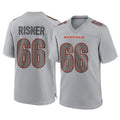 C.Bengals #66 Dalton Risner Player Gray Atmosphere Fashion Game Gdoa Stitched Jerseys
