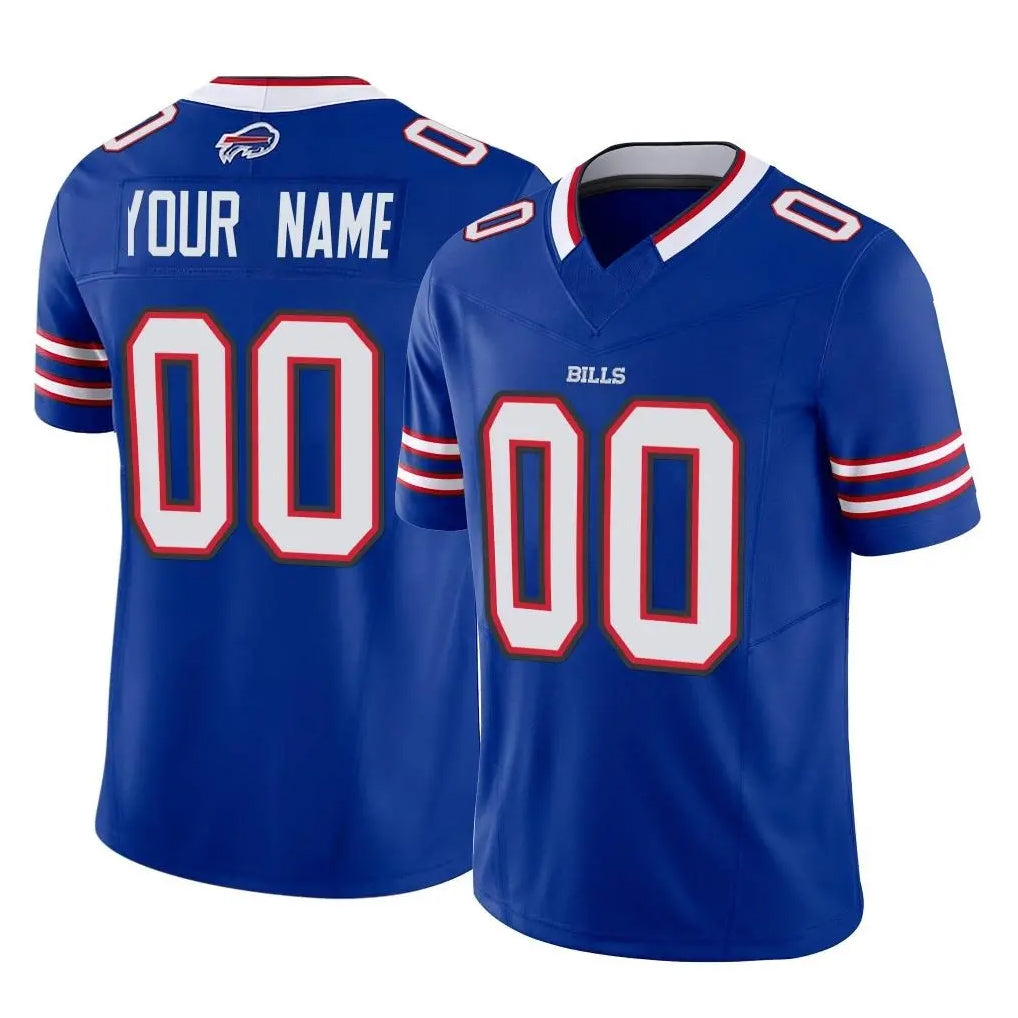 Custom B.Bills Royal Vapor F.U.S.E. Limited Home Game Any Name & Numbers Gdoa Stitched Jerseys