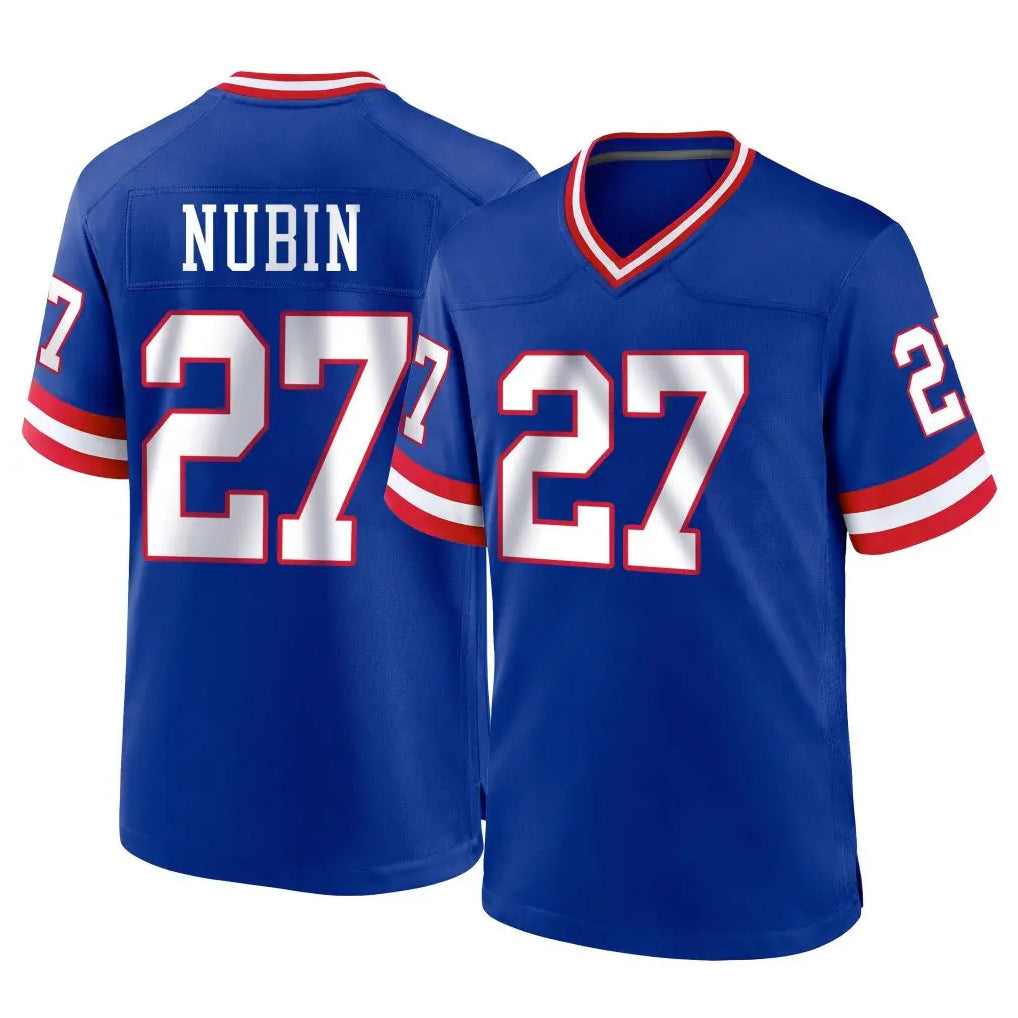 NY.Giants #27 Tyler Nubin Player Royal Classic Home Game Gdoa Stitched Jerseys