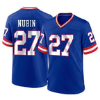 NY.Giants #27 Tyler Nubin Player Royal Classic Home Game Gdoa Stitched Jerseys