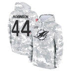 M.Dolphins #44 Chop Robinson Player Arctic Camo Salute to Service Hoodies Limited Game Gdoa Stitched Jerseys