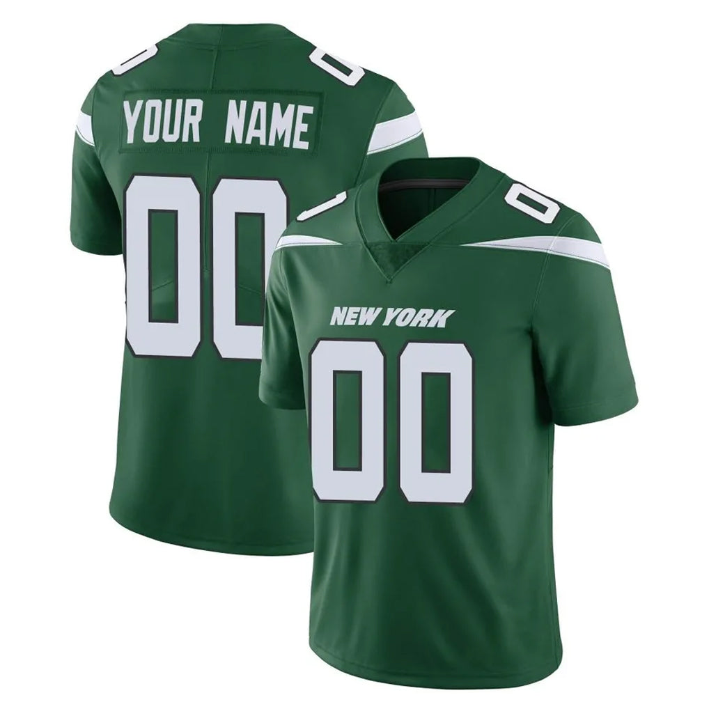 Custom NY.Jets Green Limited Vapor Home Game Any Name & Numbers Gdoa Stitched Jerseys