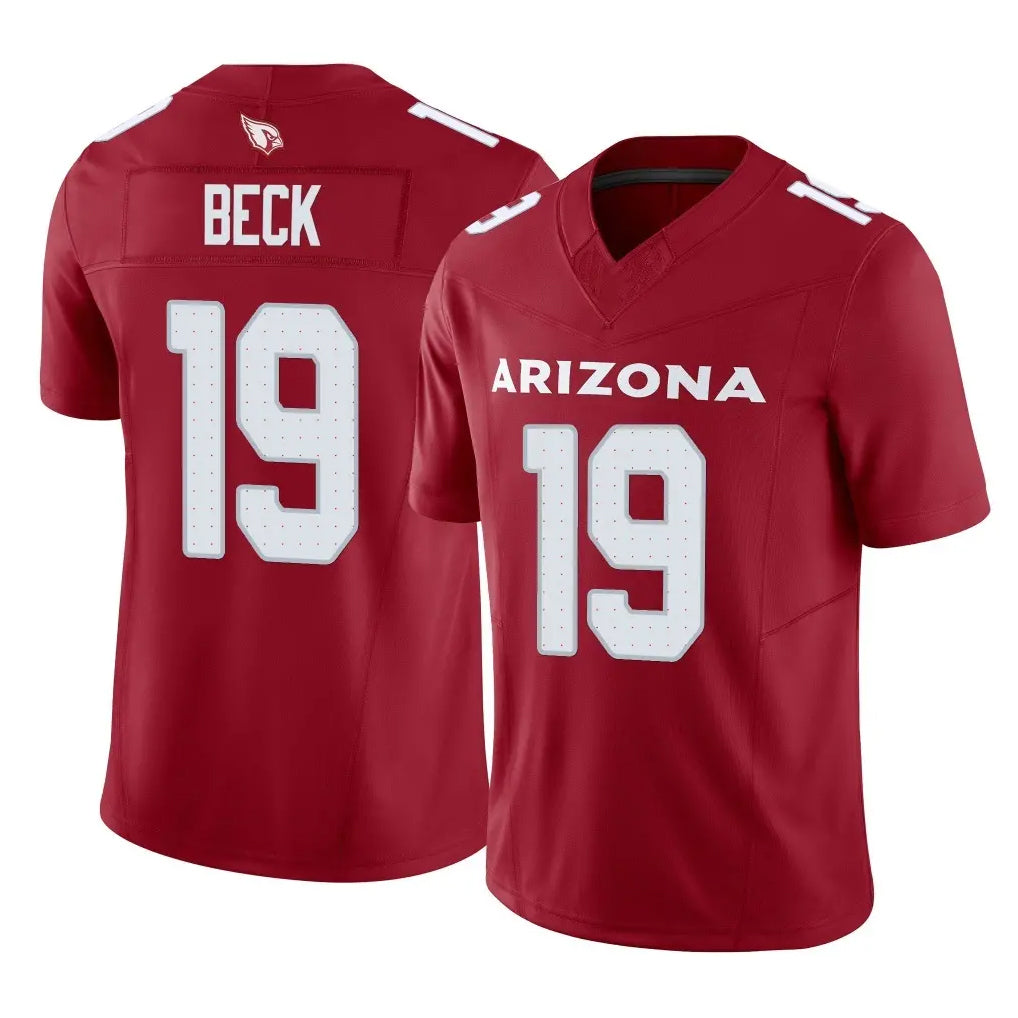 A.Cardinals #19 Carson Beck Player Cardinal Vapor F.U.S.E. Limited Home Game Gdoa Stitched Jerseys