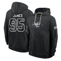 KC.Chiefs #95 Chris Jones Player 2026 Black Logo Pullover Hoodies Limited Game Stitched Jerseys